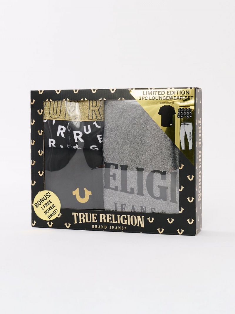 Ropa De Dormir True Religion Lounge Set - 3 Piece Gris | 89BAKHGLT