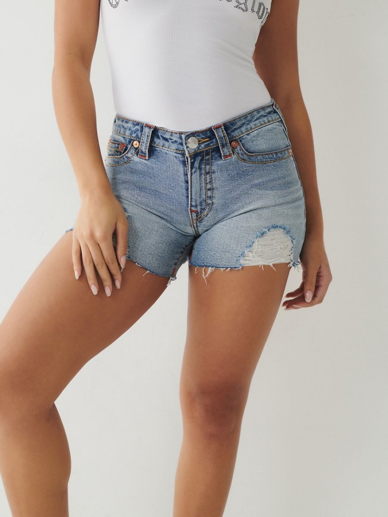 Short True Religion Jayde Big T Azules | 81QNPJRBZ