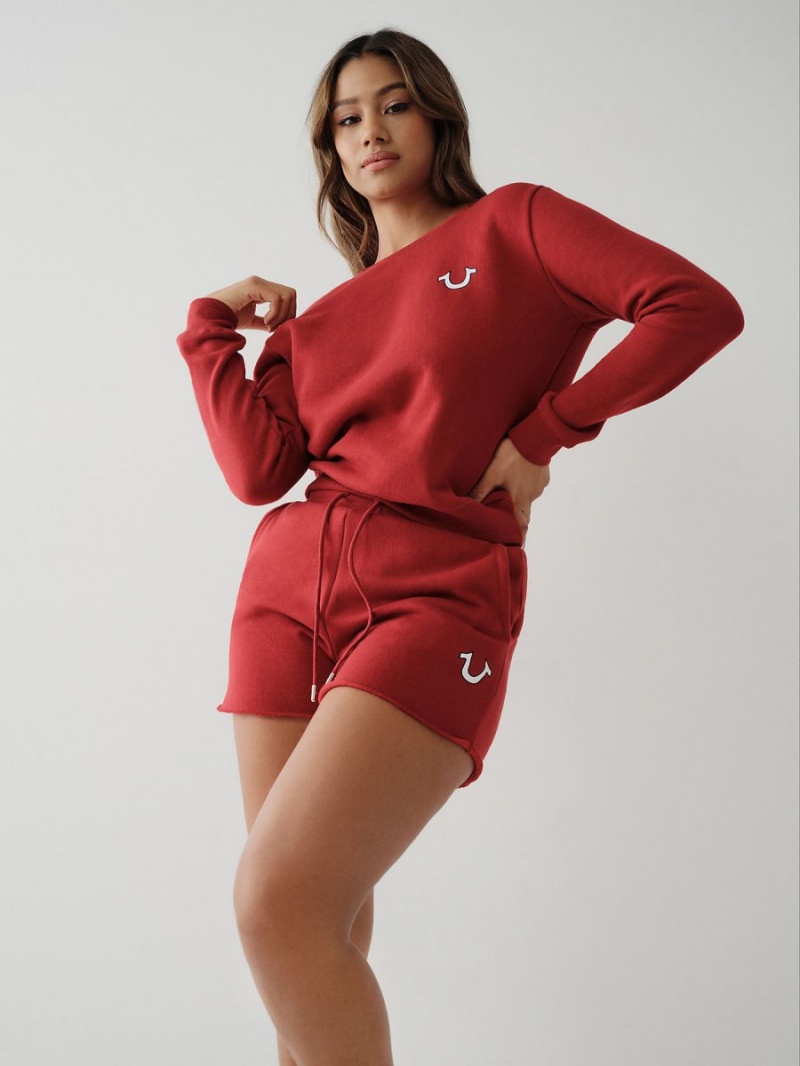 Short True Religion Logo Sweat Rojas | 54WPVUOXT