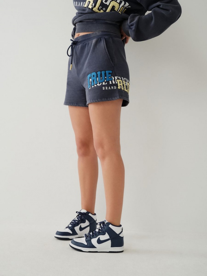 Short True Religion Relaxed Sweat Navy/Sapphire | 46JXCSKLZ