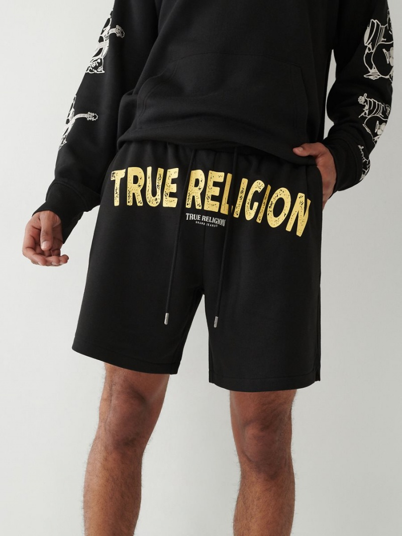 Short True Religion Sweat Negras | 49RFUQDIY