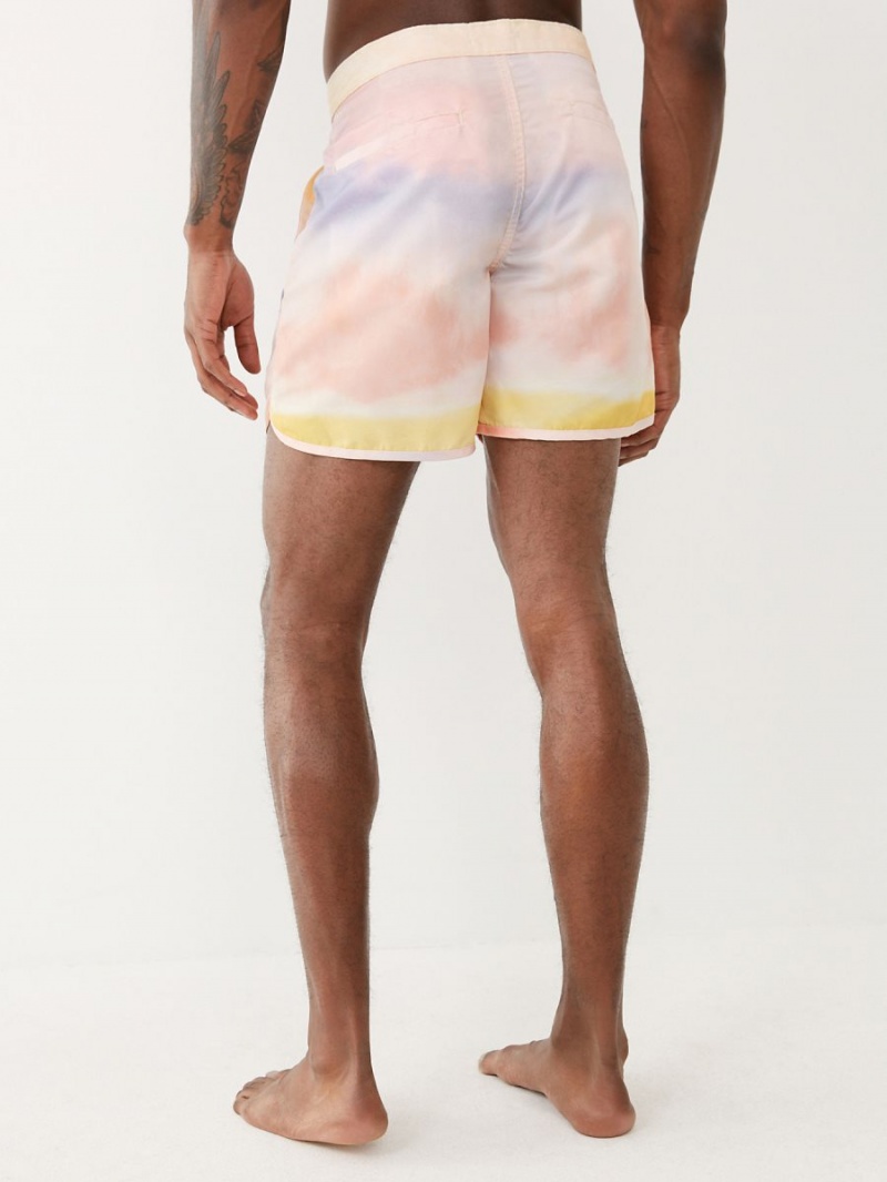 Short True Religion Tie Dye Board SORBET | 97TXLKRAD