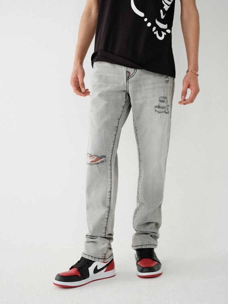 Slim Jeans True Religion Geno Big T Stitch Gris | 21KAHVGRU