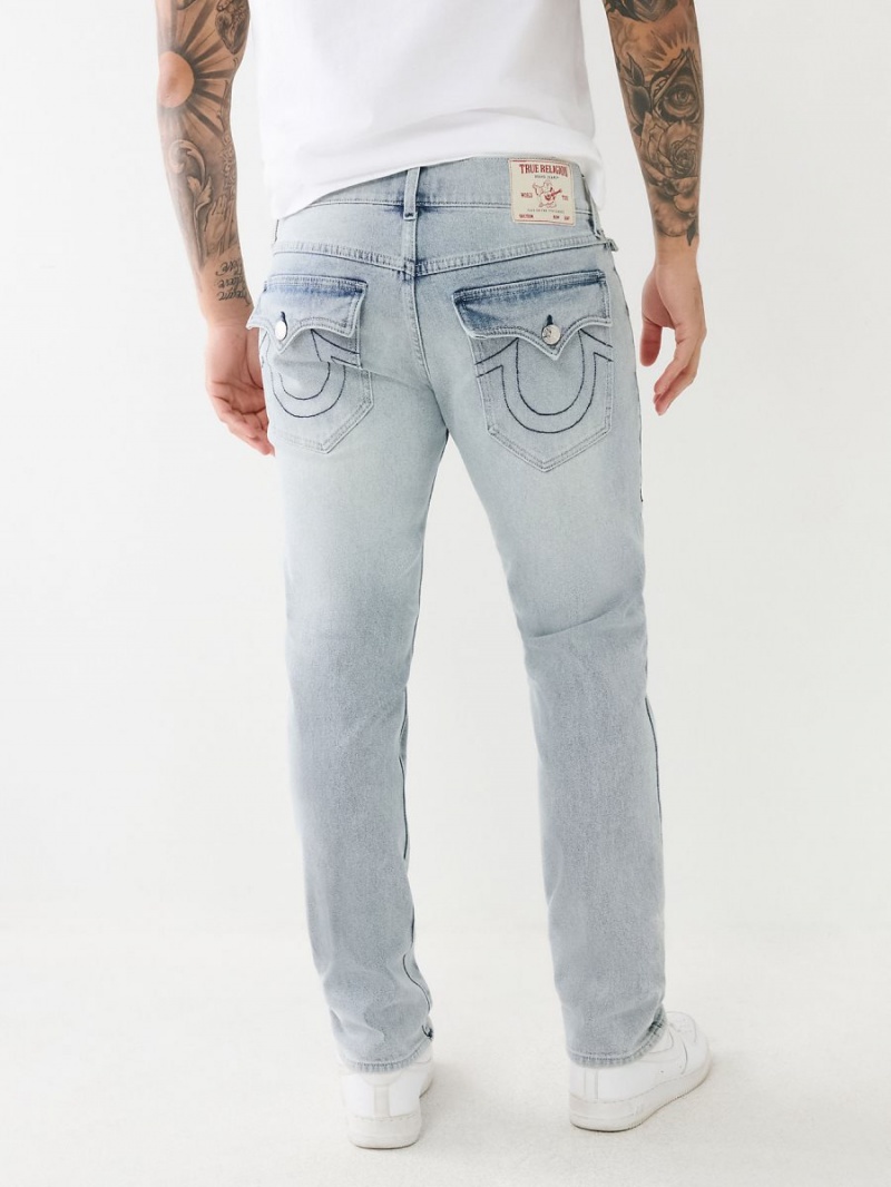 Slim Jeans True Religion Geno Single Needle Flap Verde Menta Azules | 26AODVNPR