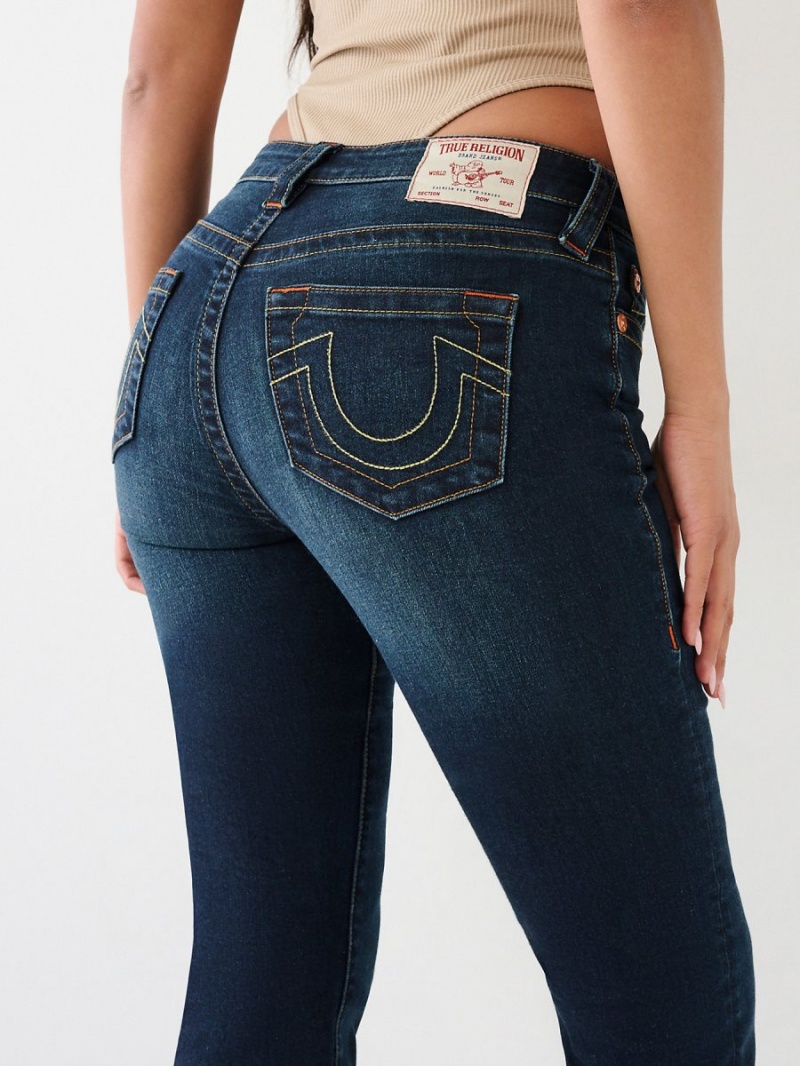 Straight Jeans True Religion Billie Azules Oscuro | 80XJKBOGQ