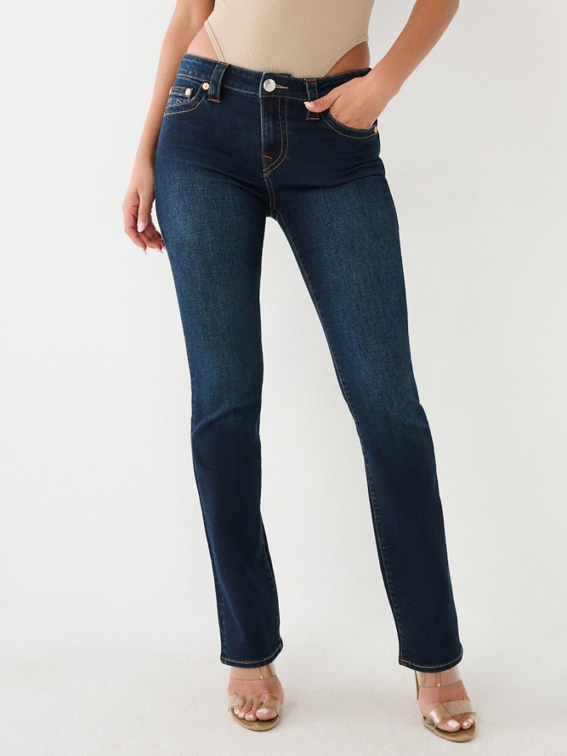 Straight Jeans True Religion Billie Azules Oscuro | 80XJKBOGQ