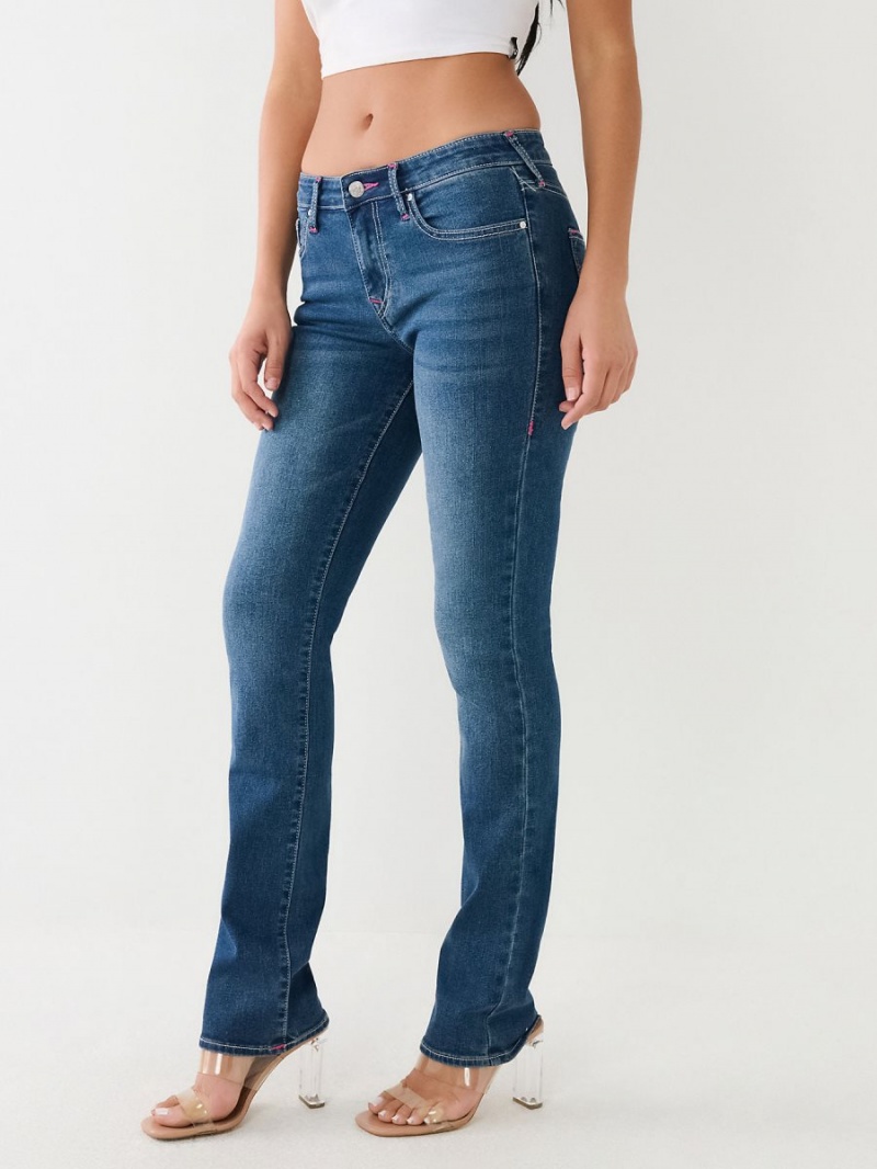 Straight Jeans True Religion Billie Mid Rise Medium Flake | 34HGDSFAL