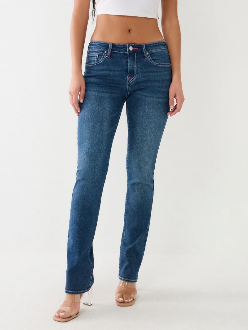 Straight Jeans True Religion Billie Mid Rise Medium Flake | 34HGDSFAL