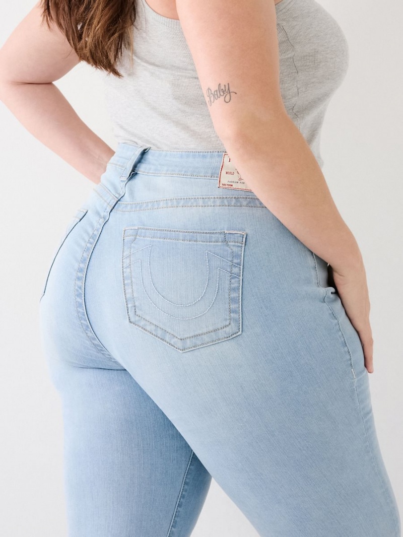 Straight Jeans True Religion Plus Billie Verde Menta Azules | 52UIJRPHY