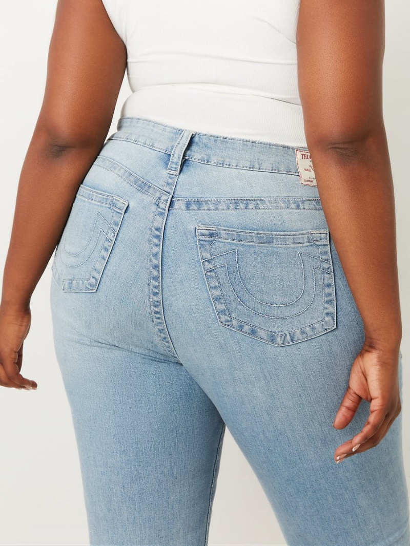 Straight Jeans True Religion Plus Billie Mid Rise Peak Spot | 46JNMKUTX