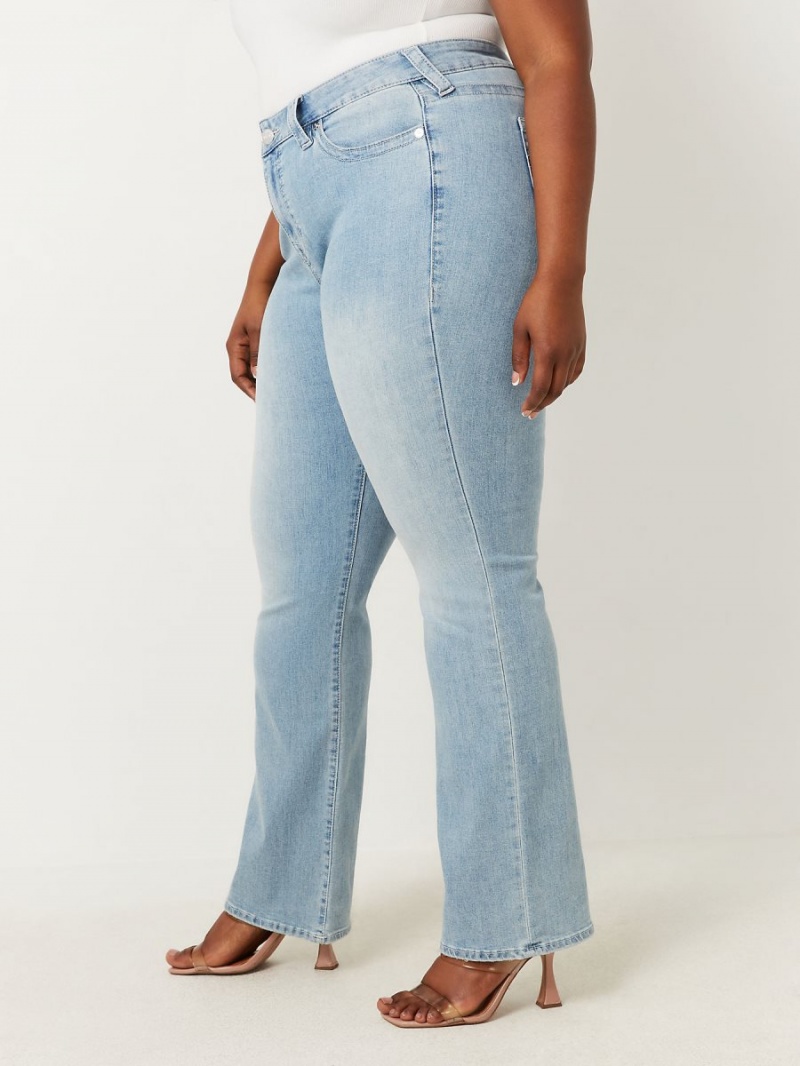 Straight Jeans True Religion Plus Billie Mid Rise Peak Spot | 46JNMKUTX