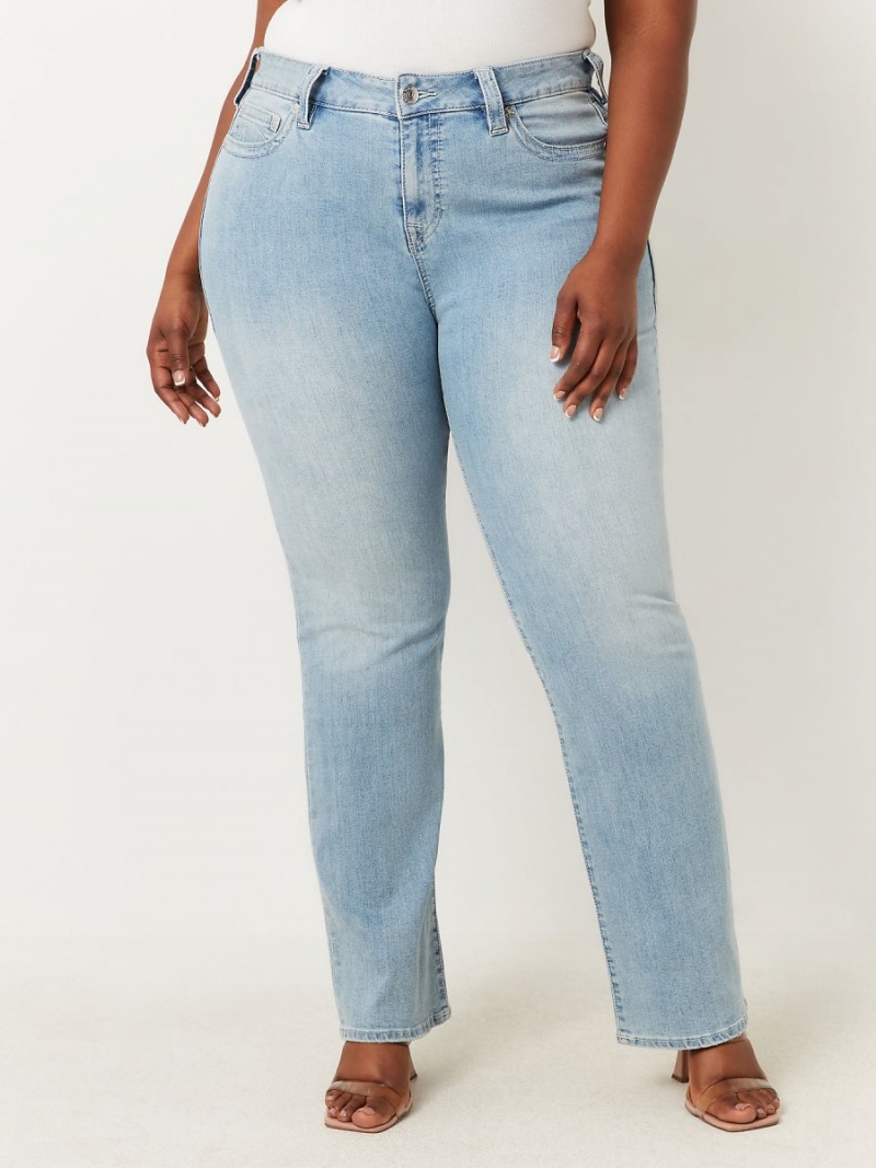 Straight Jeans True Religion Plus Billie Mid Rise Peak Spot | 46JNMKUTX