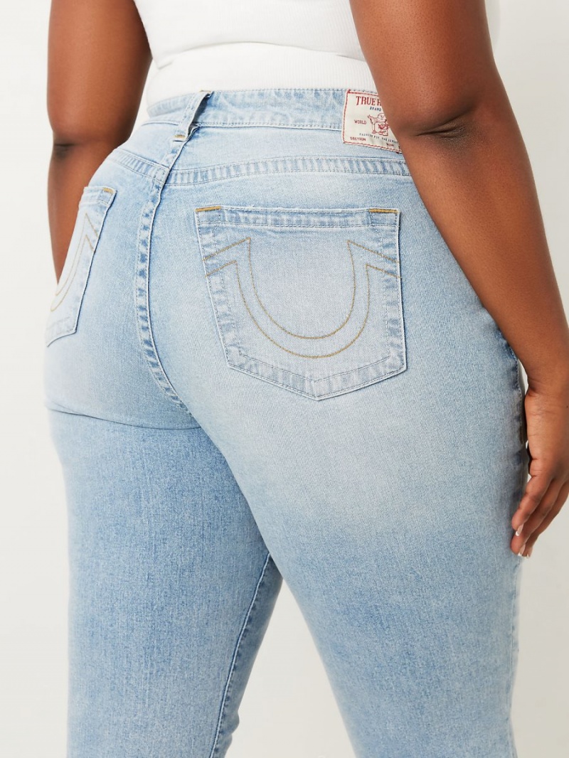 Straight Jeans True Religion Plus Sarah High Rise Mimosa W Destroy | 64MAUPFZR