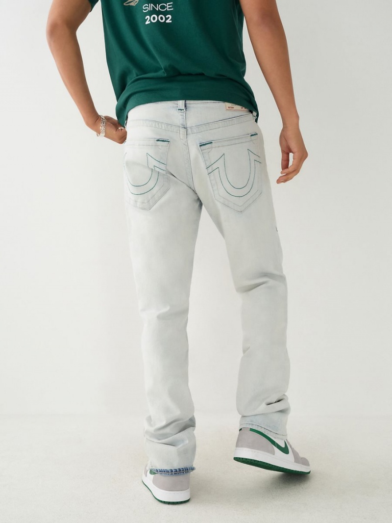 Straight Jeans True Religion Ricky Azules Claro | 47MNCBAEV