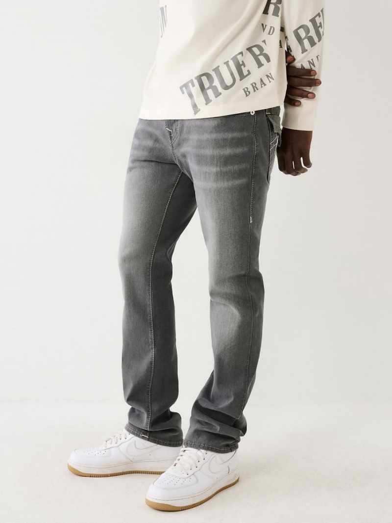 Straight Jeans True Religion Ricky Big T Stitch Gris | 51YPCUBJM