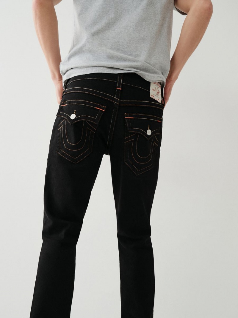 Straight Jeans True Religion Ricky Negras | 35QRFPNTL