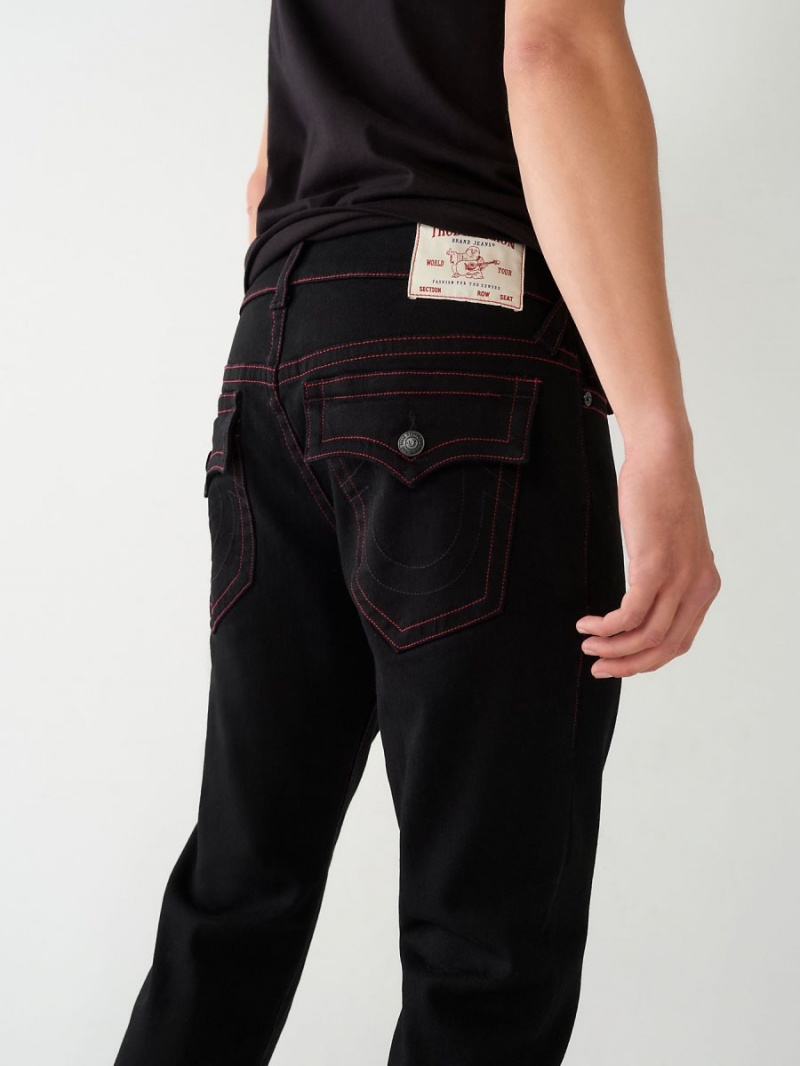 Straight Jeans True Religion Ricky Negras | 71HWRNFDV