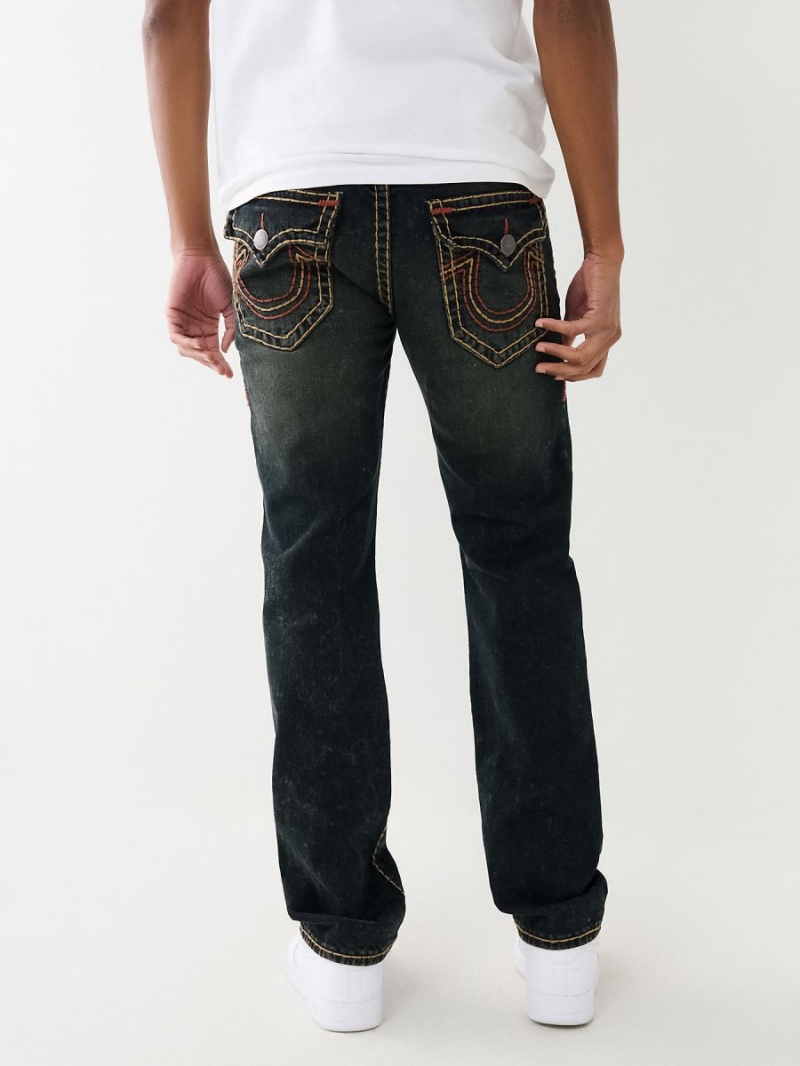 Straight Jeans True Religion Ricky Super T Azules Oscuro | 29ORXVKQD