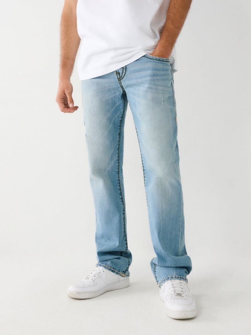 Straight Jeans True Religion Ricky Super T Stitch Azules | 12LDRUVEX