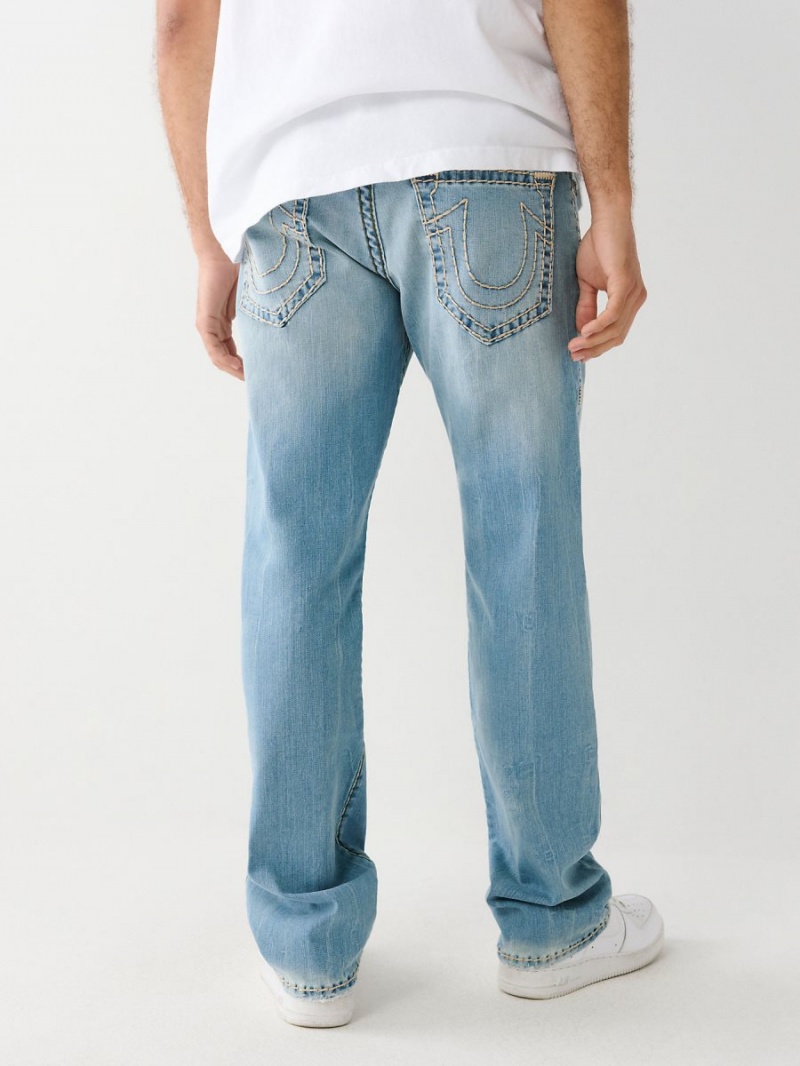 Straight Jeans True Religion Ricky Super T Stitch Azules | 12LDRUVEX