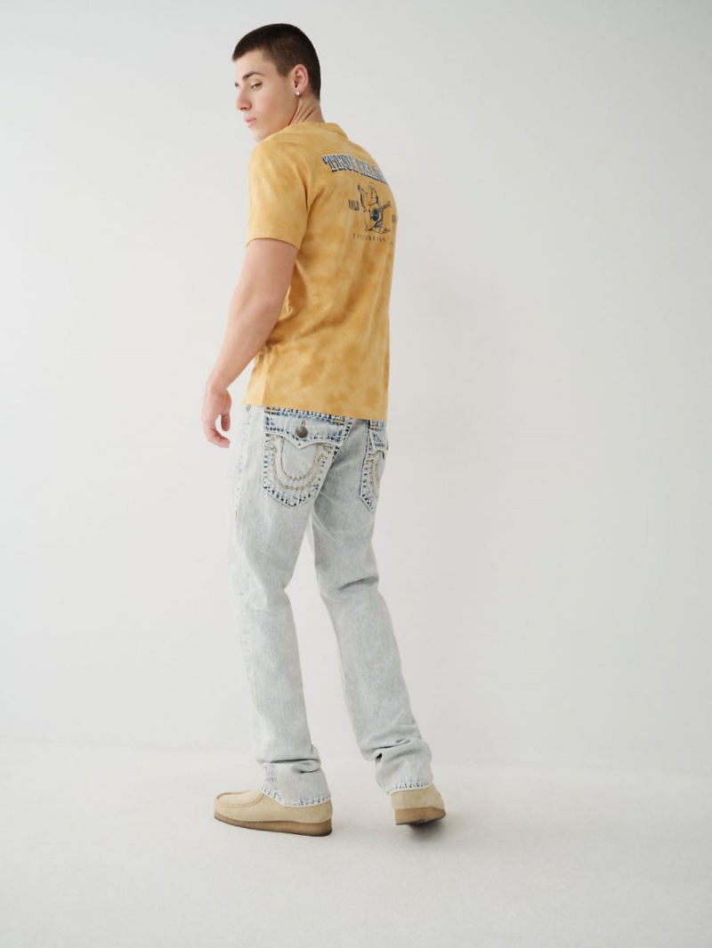 Straight Jeans True Religion Ricky Super T Stitch BEACHED OUT | 03VTCOSEY