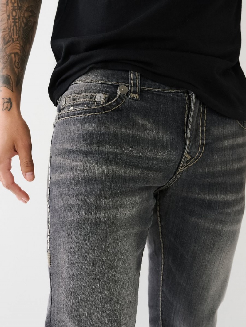 Straight Jeans True Religion Ricky Super T Nf Negras Azules | 10VPGYLDW