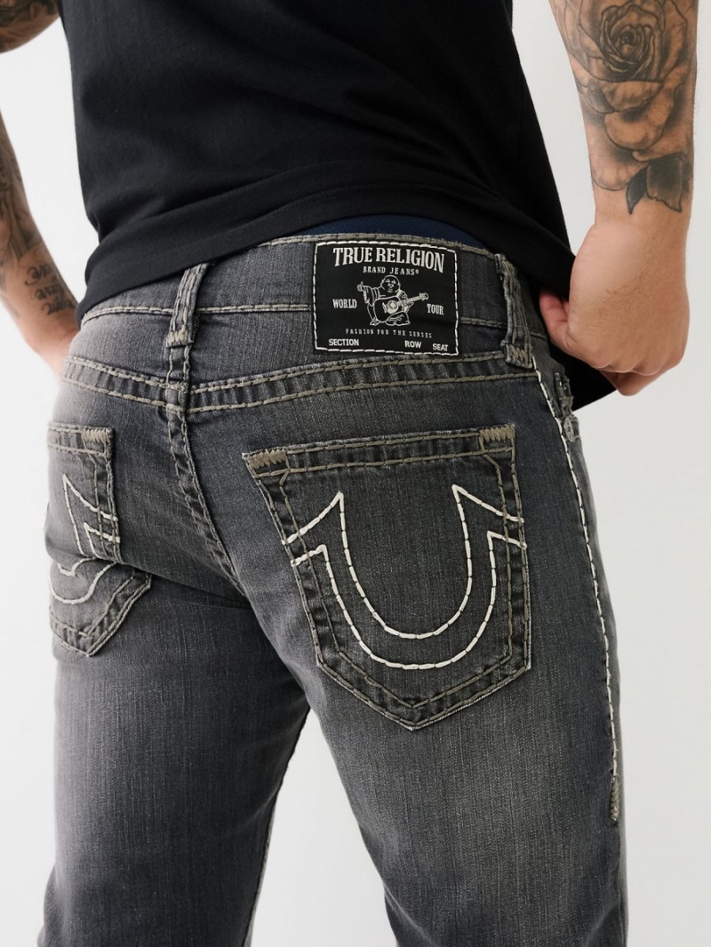 Straight Jeans True Religion Ricky Super T Nf Negras Azules | 10VPGYLDW