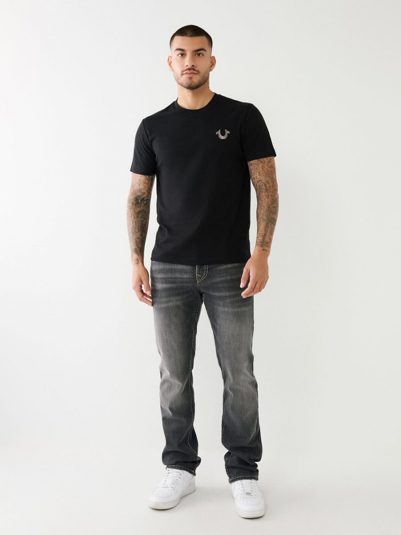 Straight Jeans True Religion Ricky Super T Nf Negras Azules | 10VPGYLDW