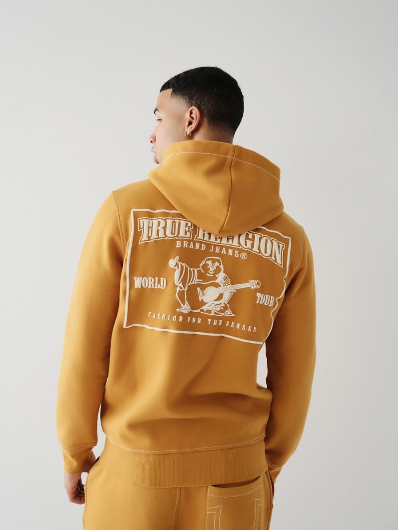 Sudadera True Religion Big T Zip Blancas | 93XIWGHBN