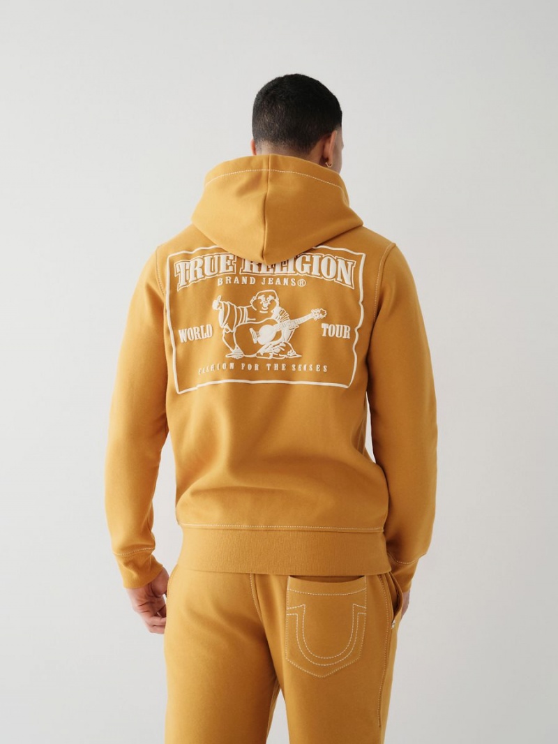 Sudadera True Religion Big T Zip Blancas | 93XIWGHBN