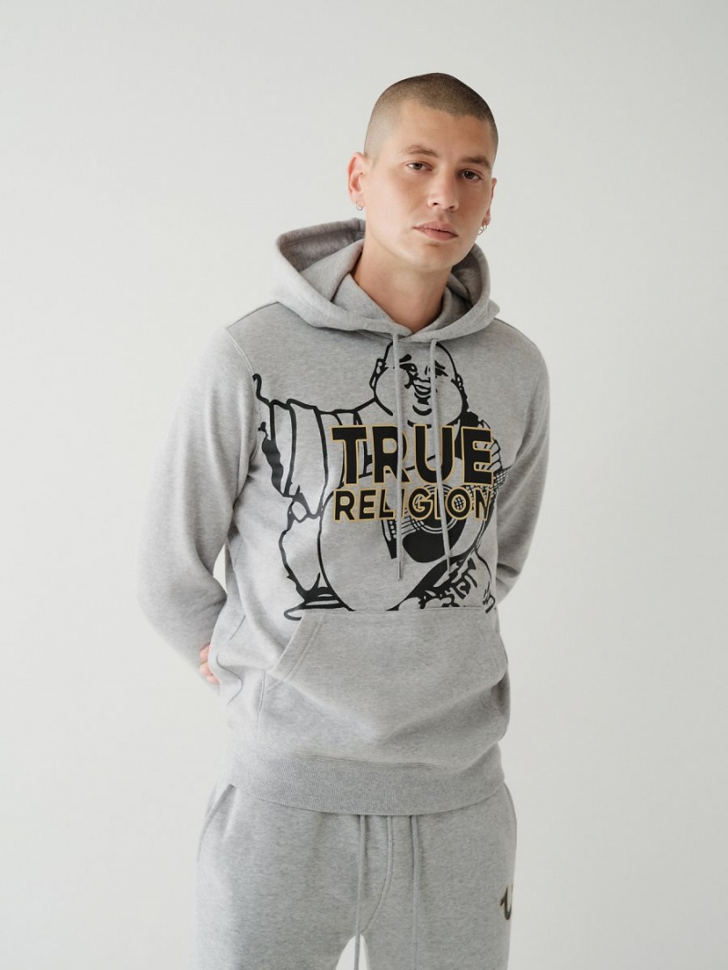 Sudadera True Religion Buddha Logo Gris | 01HYVZFKL