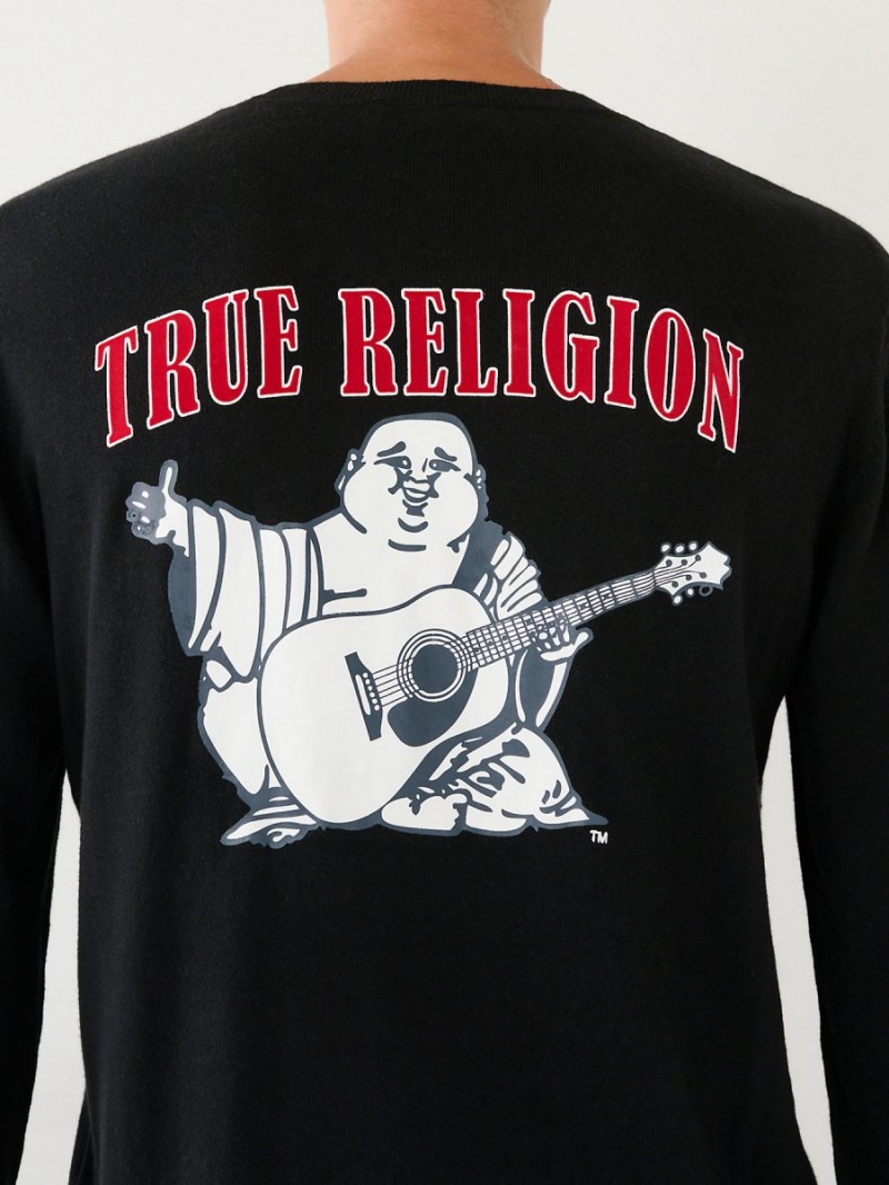 Sudadera True Religion Buddha Logo Sueter Negras | 75WQNFLOP