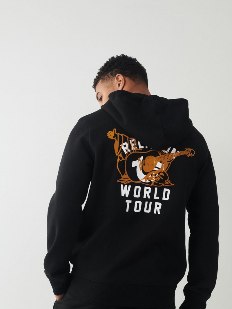 Sudadera True Religion Buddha Zip Negras | 68UDXWOLF