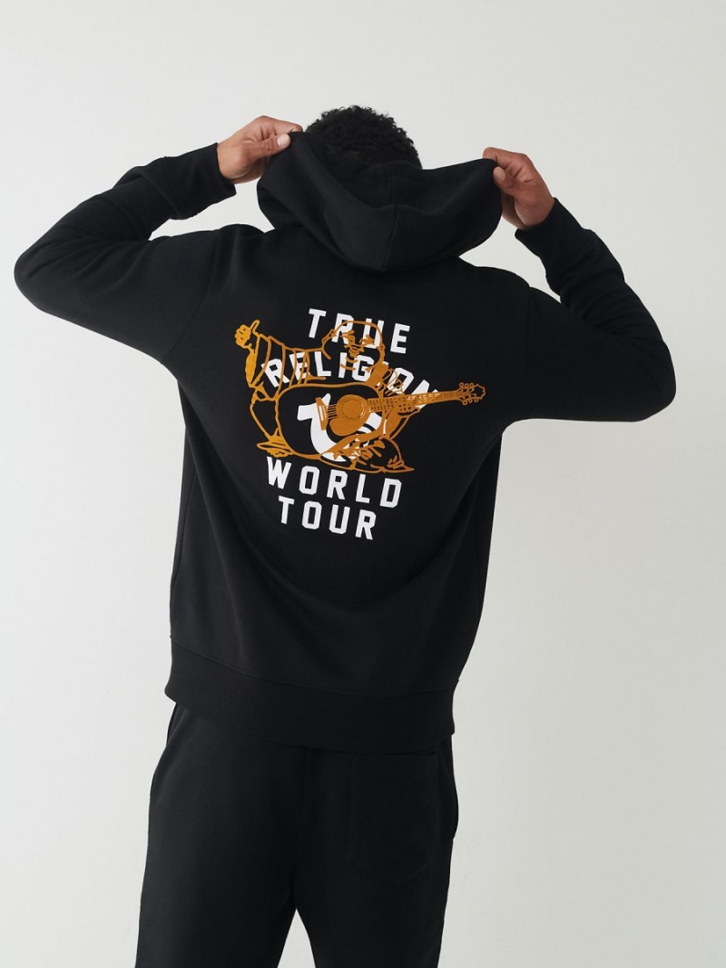 Sudadera True Religion Buddha Zip Negras | 68UDXWOLF