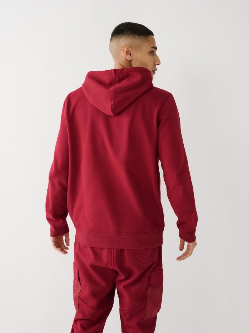 Sudadera True Religion Logo Cranberry | 18SKLAJGZ