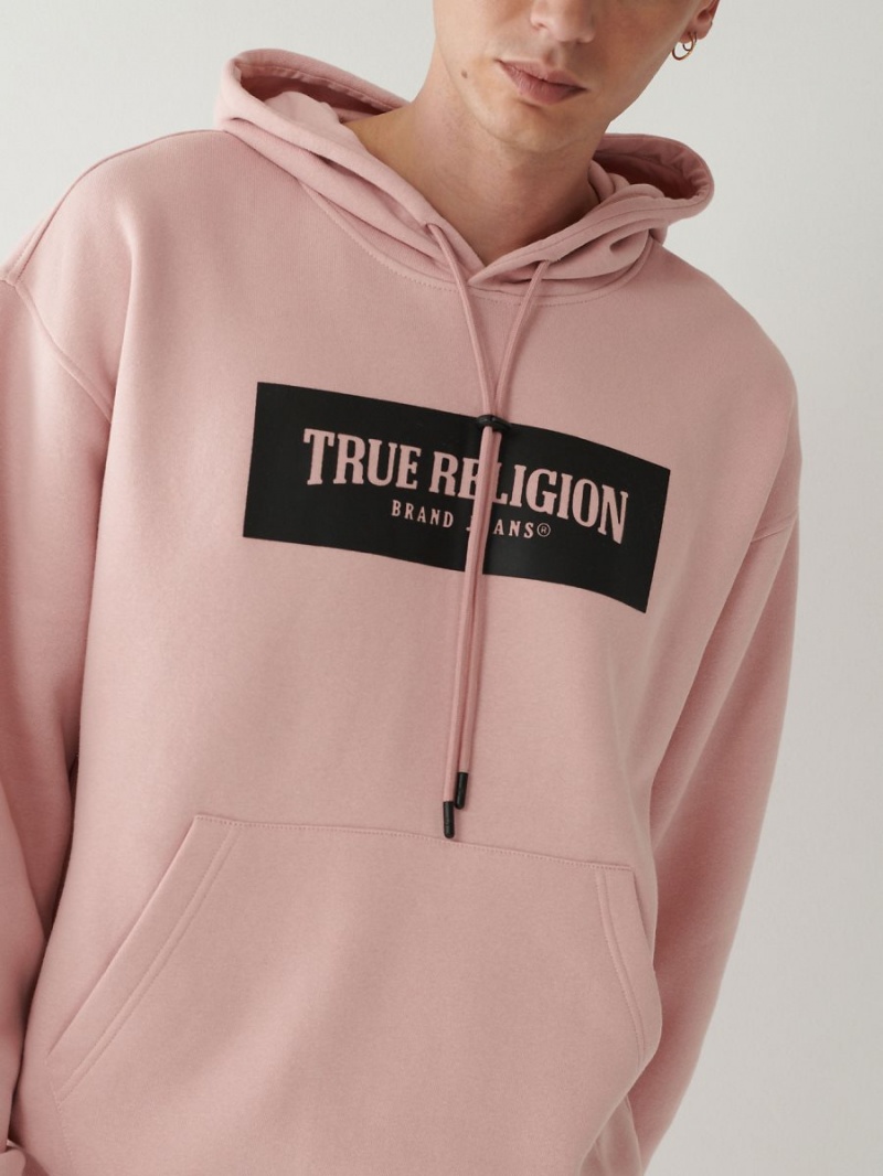 Sudadera True Religion Logo Relaxed Rosas | 81KQGXIHW