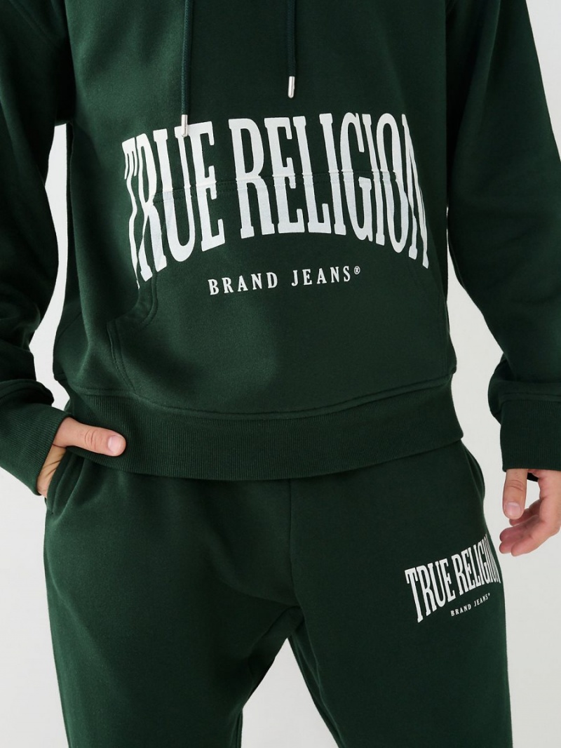 Sudadera True Religion Logo Relaxed Verde Menta Verde | 37MECPFLQ