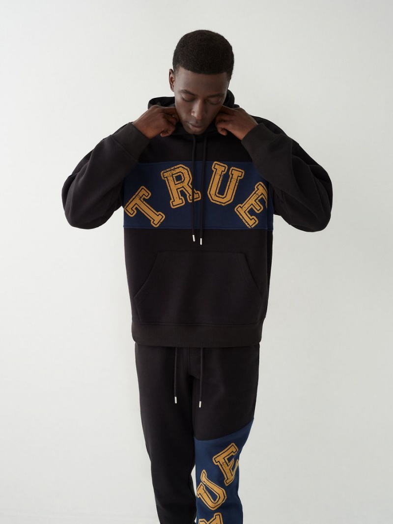 Sudadera True Religion Relaxed Negras | 02FPLUYHK