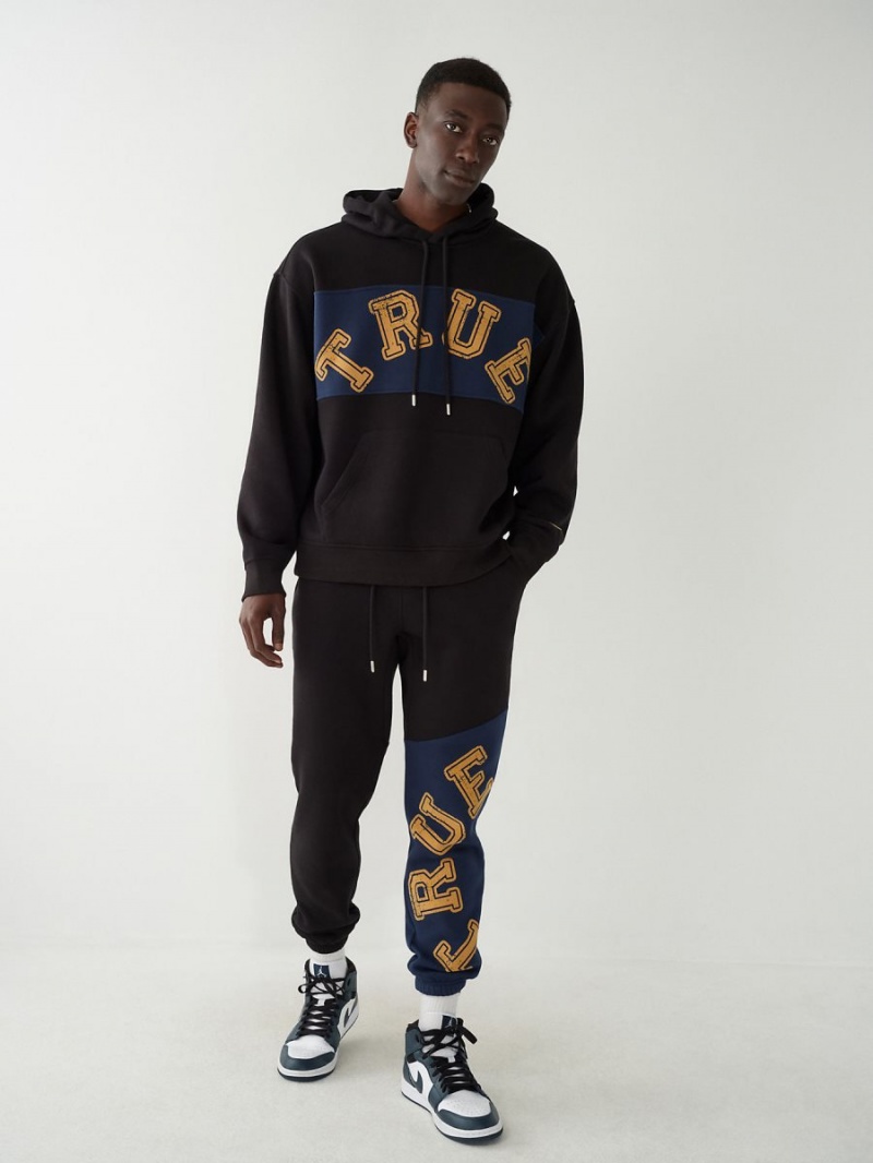 Sudadera True Religion Relaxed Negras | 02FPLUYHK