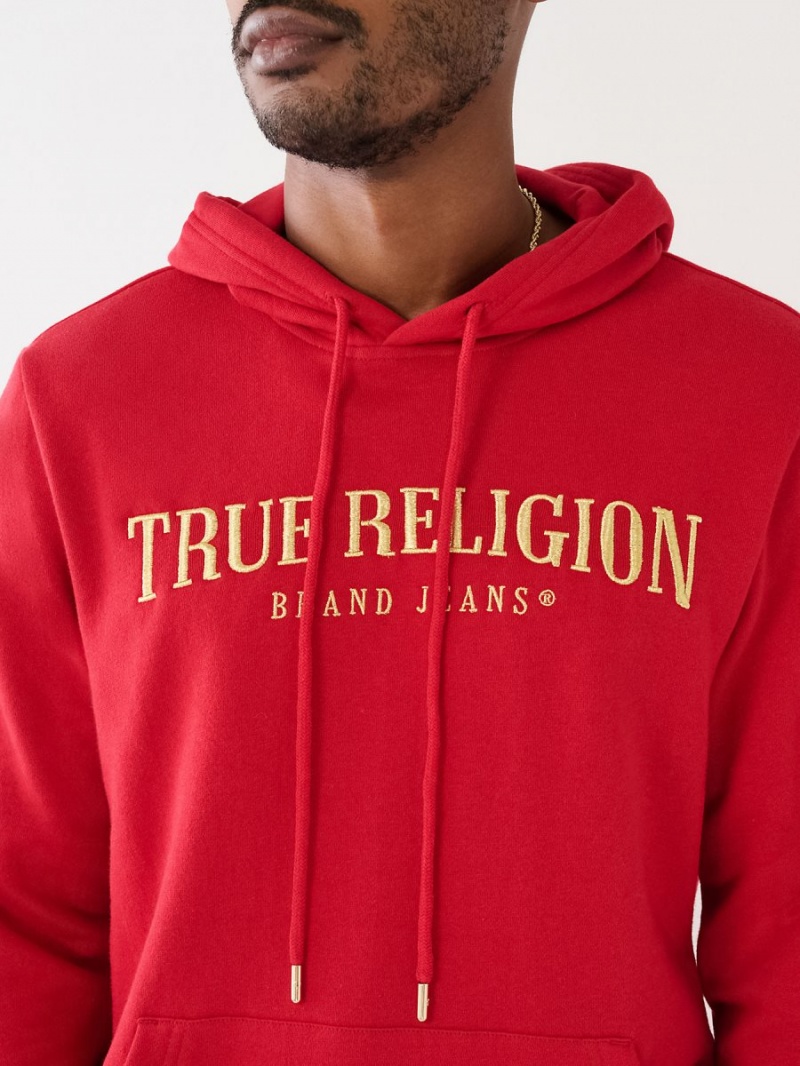 Sudadera con Capucha True Religion Logo Red/Tangerine | 23JGXECHK