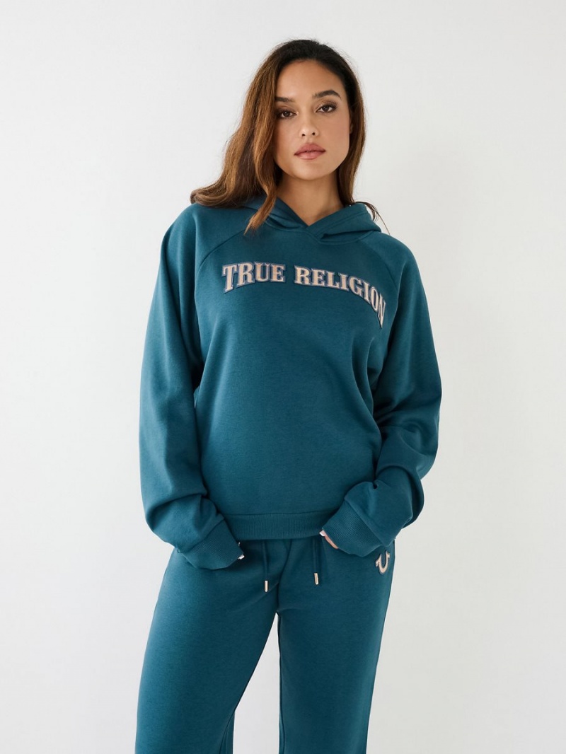 Sudadera con Capucha True Religion Relaxed Agave | 89WQKLCEM