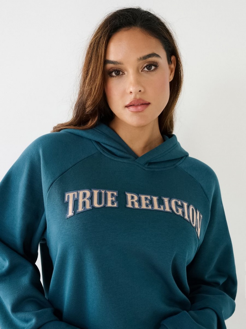 Sudadera con Capucha True Religion Relaxed Agave | 89WQKLCEM