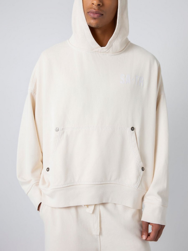 Sudadera con Capucha True Religion Sebastien Ami X Logo Blancas | 83MOZSPBR