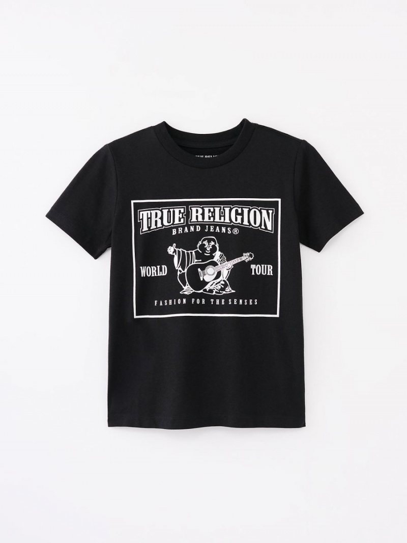 Tops True Religion Niño Buddha Negras | 83SBRXWIY