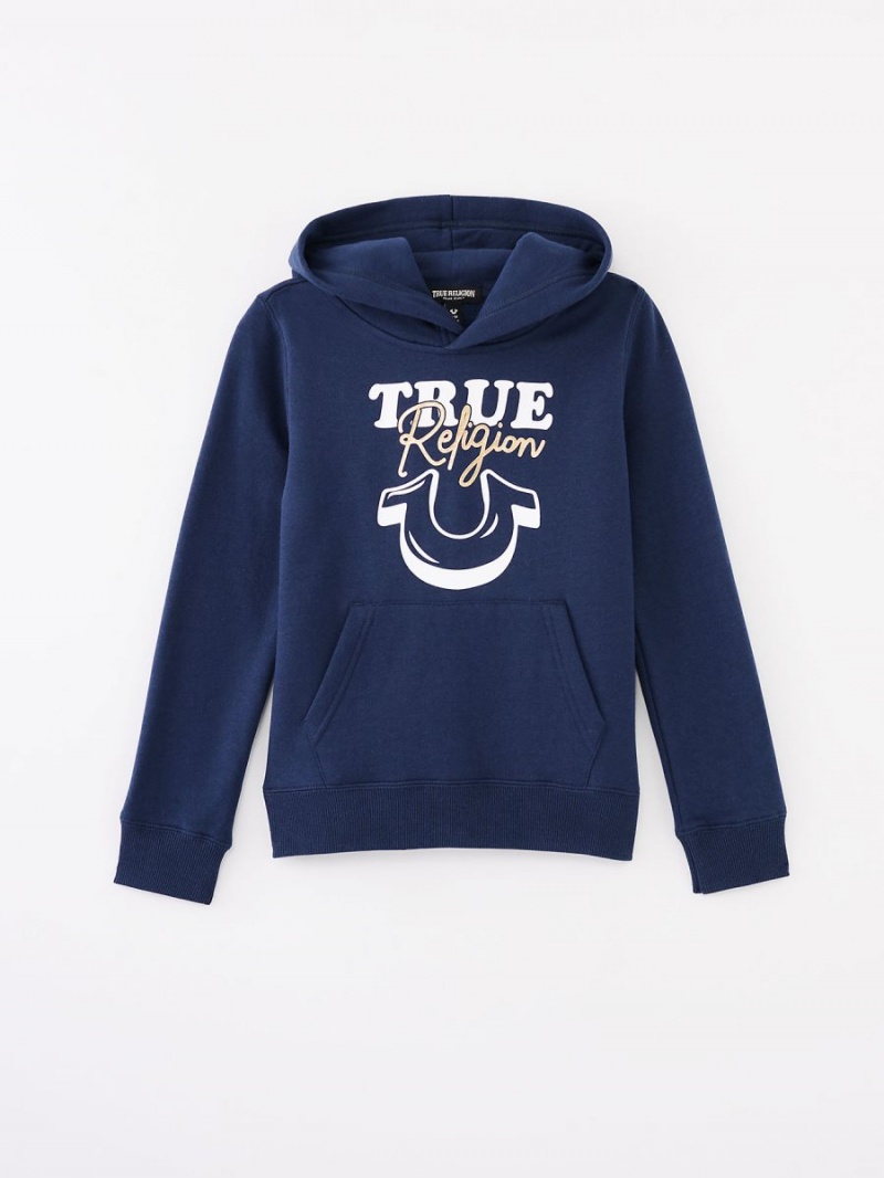 Tops True Religion Niña Logo Navy/Sapphire | 70XIWLQDU