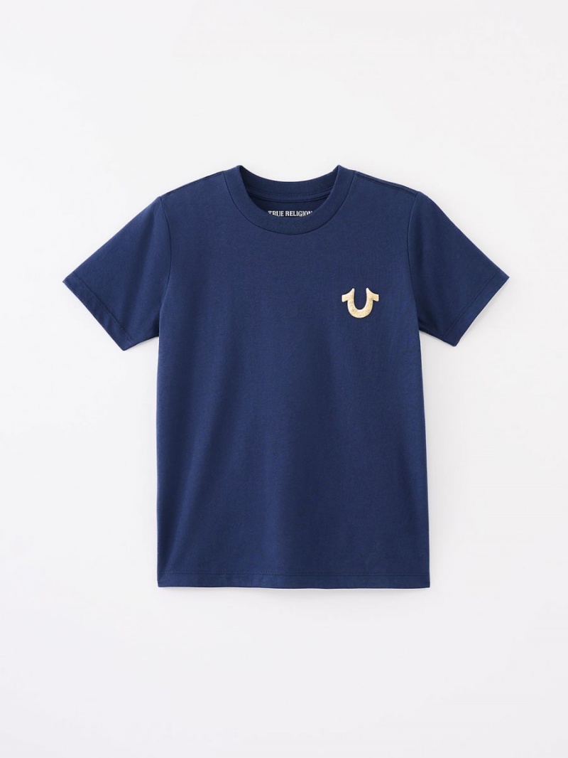 Tops True Religion Niña Logo Navy/Sapphire | 89DSJEPKL