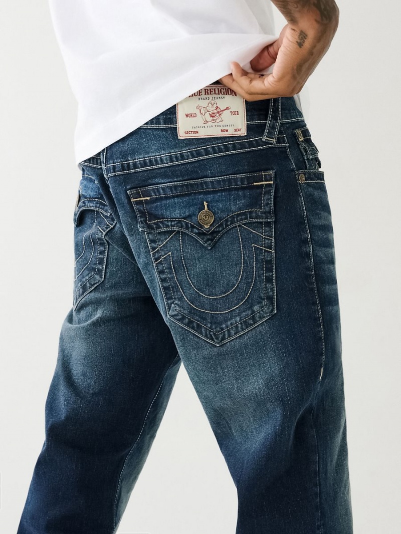 Vaqueros Bootcut True Religion Billy Single Needle Flap Azules Oscuro | 09LSFRKMW