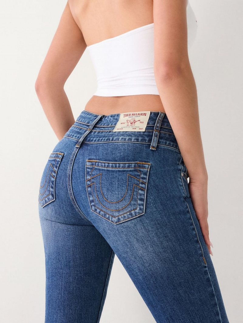 Vaqueros Bootcut True Religion Double Waisted Verde Menta | 30VYULESX